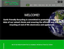 Tablet Screenshot of earthfriendlyrecycling.net